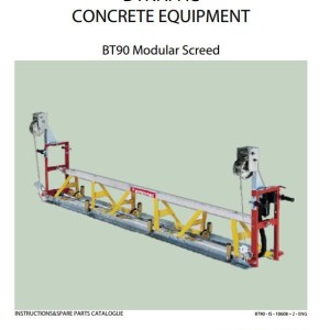 Dynapac BT90 Instruction Spare Parts Catalog