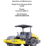 Dynapac CA150 Operation and Maintenance Manual