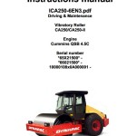 Dynapac CA250 CA250-II Operation and Maintenance Manual ICA250-6EN3