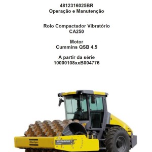 Dynapac CA250 Operation and Maintenance Manual
