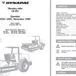 Dynapac CA251 Operation Manual O251-1EN1