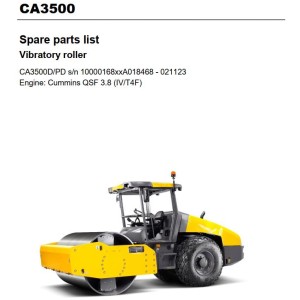 Dynapac CA3500 Parts Catalog