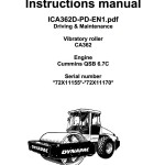 Dynapac CA362 Operation and Maintenance Manual