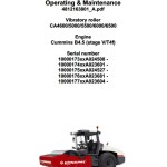 Dynapac CA4600 - CA6500 Operation and Maintenance Manual 4812163801_A