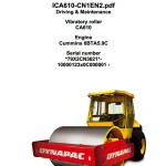 Dynapac CA610 Operation and Maintenance Manual