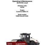 Dynapac CA702 Operation and Maintenance Manual