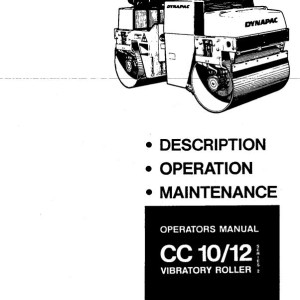 Dynapac CC10 CC12 Operation and Maintenance Manual OM-10203