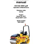 Dynapac CC142 Operation and Maintenance Manual