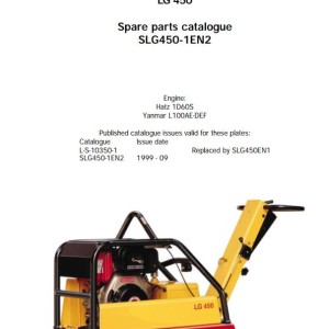 Dynapac LG450 Parts Catalog SLG450-1EN2