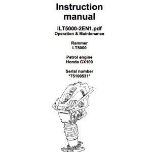 Dynapac LT5000 Parts Catalog Operation and Maintenance Manual