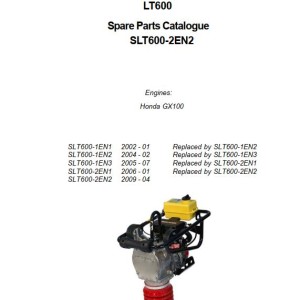 Dynapac LT600 Parts Catalog Operation and Maintenance Manual