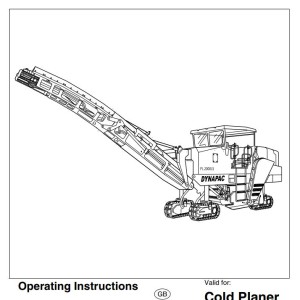 Dynapac PL2000S PL2000LS Operators Manual