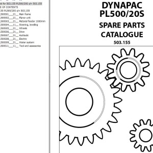 Dynapac PL500 PL20S Spare Parts Catalog