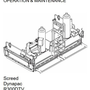 Dynapac R300DTV Operation and Maintenance Manual 4812273382