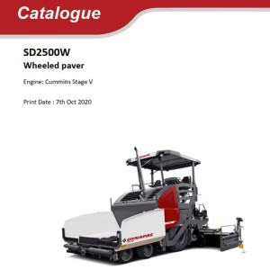 Dynapac SD2500W Parts Catalog