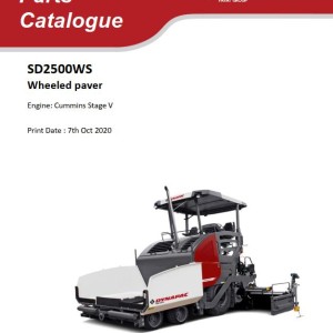 Dynapac SD2500WS Parts Catalog