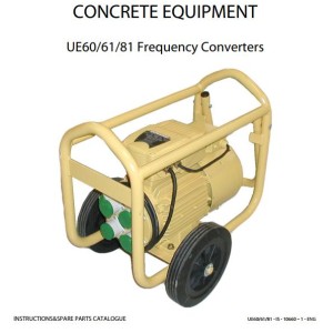 Dynapac UE60 UE61 UE81 CF Instructions Spare Parts Catalog