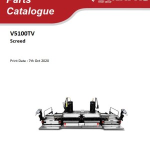 Dynapac V5100TV Parts Catalog