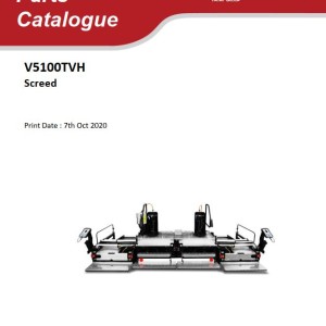 Dynapac V5100TVH Parts Catalog