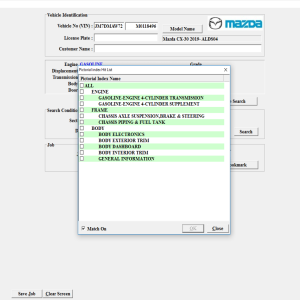 Mazda General EPC Electronic Parts Catalog 11.2022