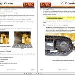 Extec C12+ Operating and Maintenance Manual Hydraulic Schematic 2007