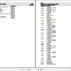 Fendt 209V+F Vario Parts Catalog F262000 01.2020