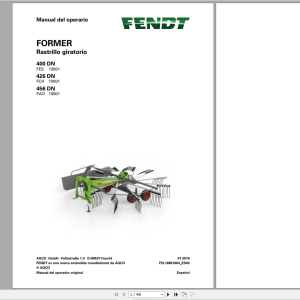 Fendt Forage Harvesting Package 1.56 GB PDF Operator Manual