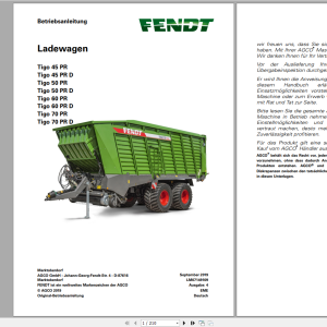 Fendt Forage Harvesting Package 1.56 GB PDF Operator Manual Update 2021