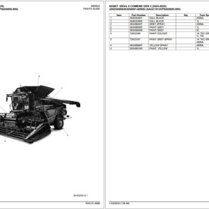 Fendt Ideal 8 GEN3 Parts Catalog 2023-2025