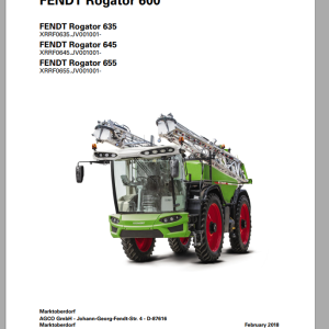 Fendt Rogator 300 600 Operator Manual