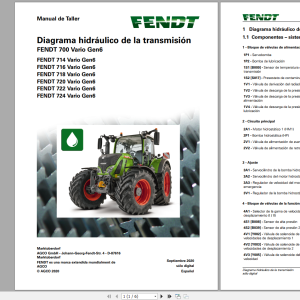 Fendt Tractor 15.7 GB PDF Diagrams, Operator & Workshop Manuals Spanish