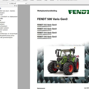 Fendt Tractor 16.4 GB PDF Diagrams, Operator Manual & Workshop Manual Updated 2022 Netherlands