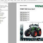 Fendt Tractor 22.3 GB PDF Diagrams, Operator & Workshop Manuals Updated 2022 French