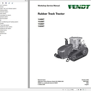 Fendt 1100 MT Workshop Service Manual 549517