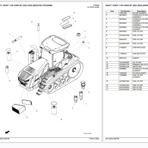 Fendt 1156 VARIO MT (2021-2025) (MXXX1001-PXXX9999) Part Catalog