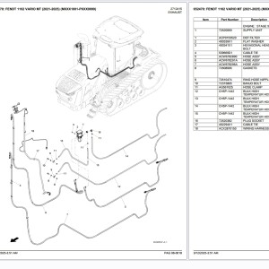 Fendt 1162 VARIO MT (2021-2025) (MXXX1001-PXXX9999) Part Catalog