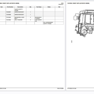 Fendt 207S 327 (00101-99999) Part Catalog