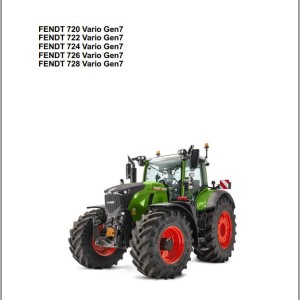 Fendt 720 722 724 726 728 Vario Gen7 Workshop Manual and Schematic X990005764011 EN