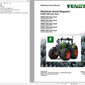 Fendt 900 Vario Gen7 VIN 968 969 970 971 Electrical Circuit Diagram 737637