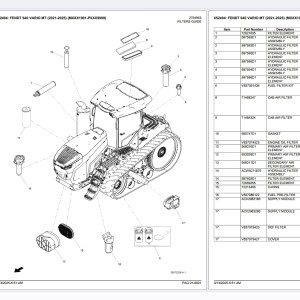 Fendt 940 VARIO MT (2021-2025) (MXXX1001-PXXX9999) Part Catalog