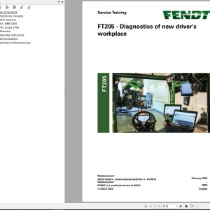 Fendt FT205 - Diagnostics Of New Driver's Workplace Service Training 758013