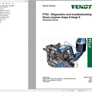 Fendt FT34 - Diagnostics and Troubleshooting Deutz Engine T4 T5 Service Training 657726