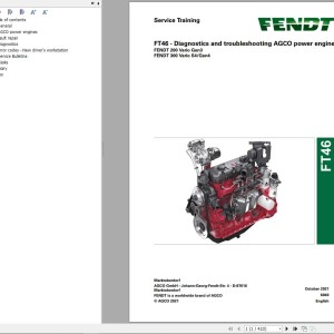 Fendt FT46 - Diagnostics And Troubleshooting AGCO Power Engine Service Training 726793