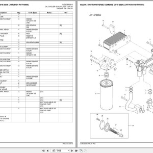 Fendt Transverse Combine S96 2018-2024 Part Catalog