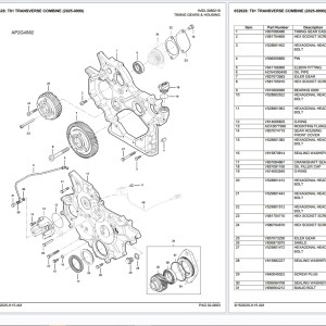 Gleaner T81 TRANSVERSE COMBINE (2025-9999) Part Catalog