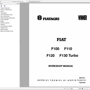 Fiat Agri F100 F110 F120 F130 Turbo Workshop Manual