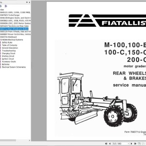 Fiat Allis 100C 150C 200C Service Manual 70697310