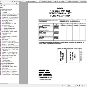 Fiat Allis 14C Service Manual
