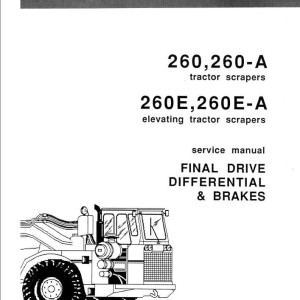 Fiat Allis 260 260A 260E 260E-A Service Manual 70197345
