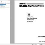 Fiat Allis 31 Service Manual 73116567